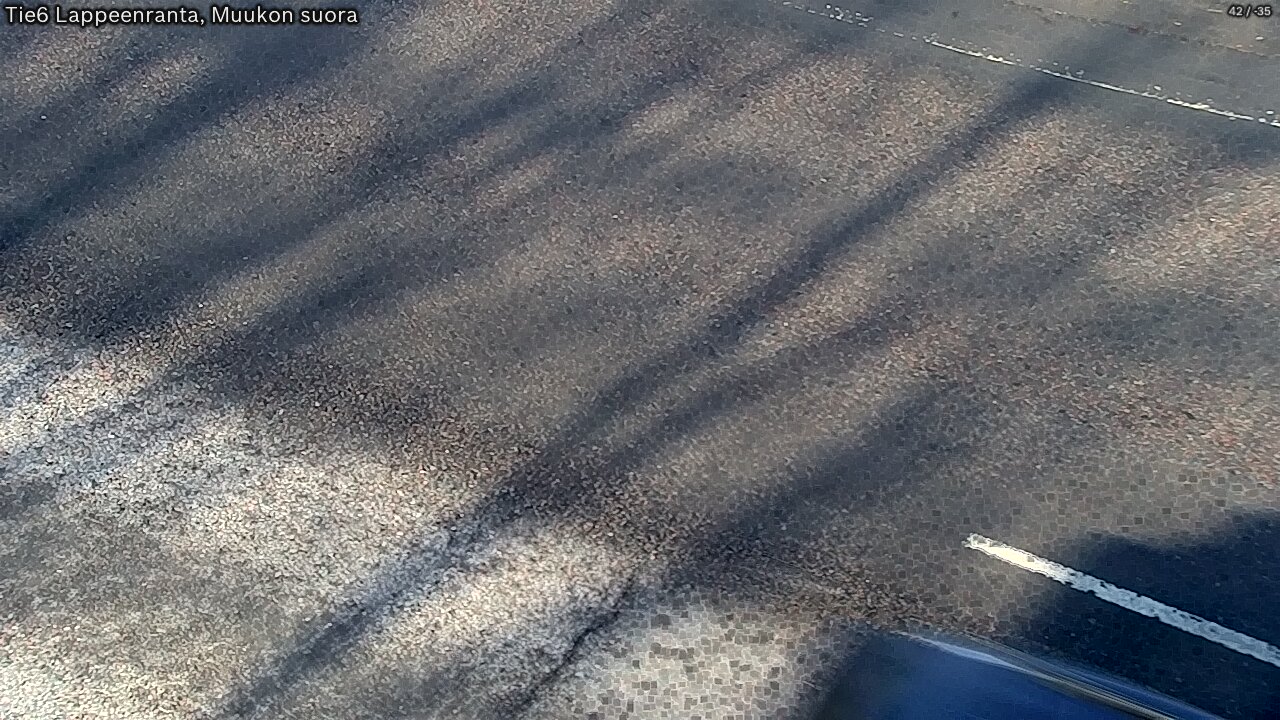 Weather Camera Image Road 6 Lappeenranta, Muukko straight, Lappeenranta, Etelä-Karjala
