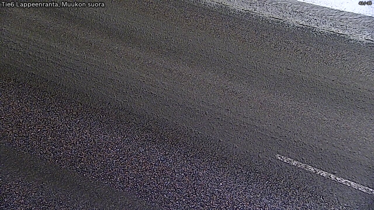 Weather Camera Image Road 6 Lappeenranta, Muukko straight, Lappeenranta, Etelä-Karjala