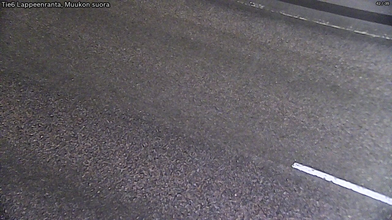 Weather Camera Image Road 6 Lappeenranta, Muukko straight, Lappeenranta, Etelä-Karjala