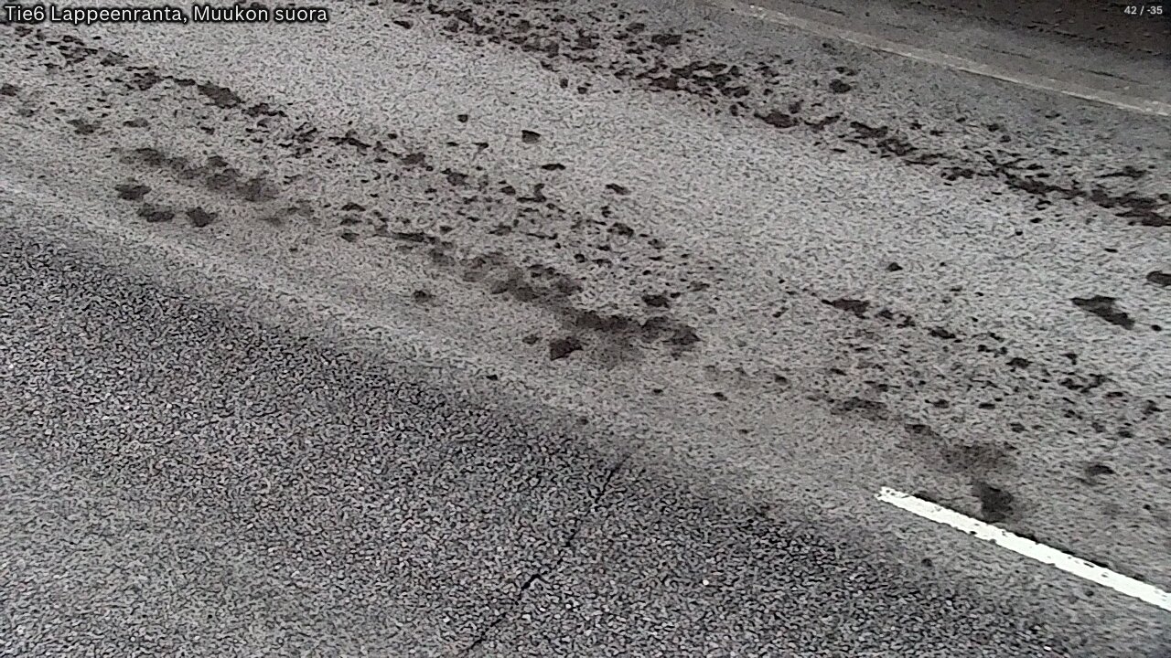 Weather Camera Image Road 6 Lappeenranta, Muukko straight, Lappeenranta, Etelä-Karjala