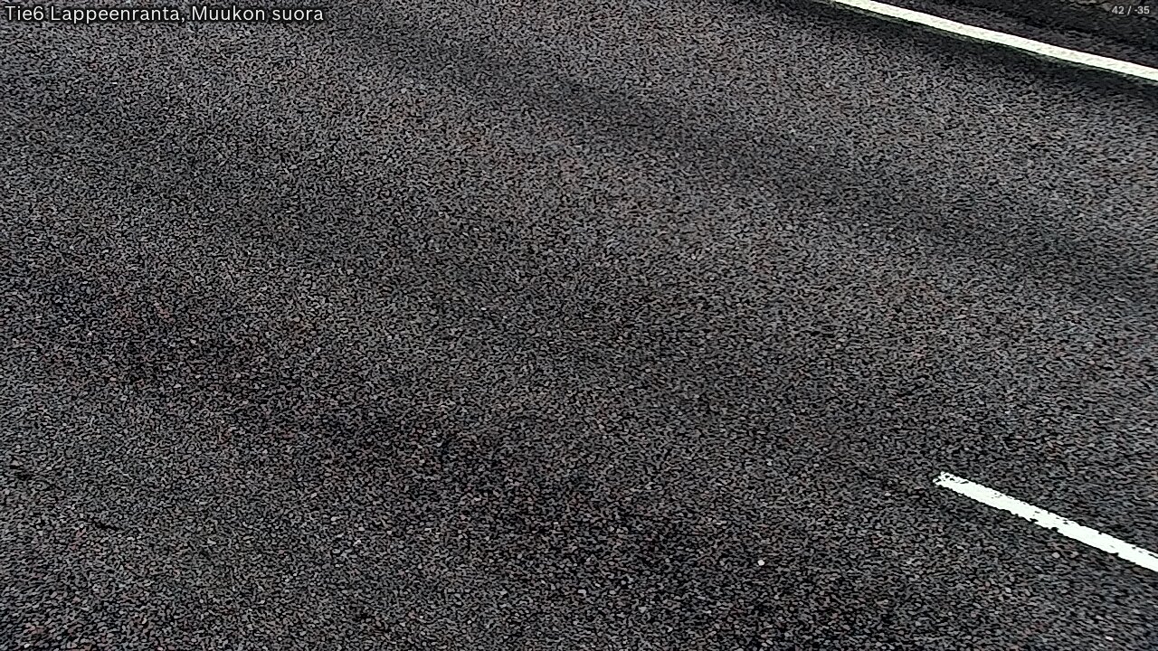 Weather Camera Image Road 6 Lappeenranta, Muukko straight, Lappeenranta, Etelä-Karjala