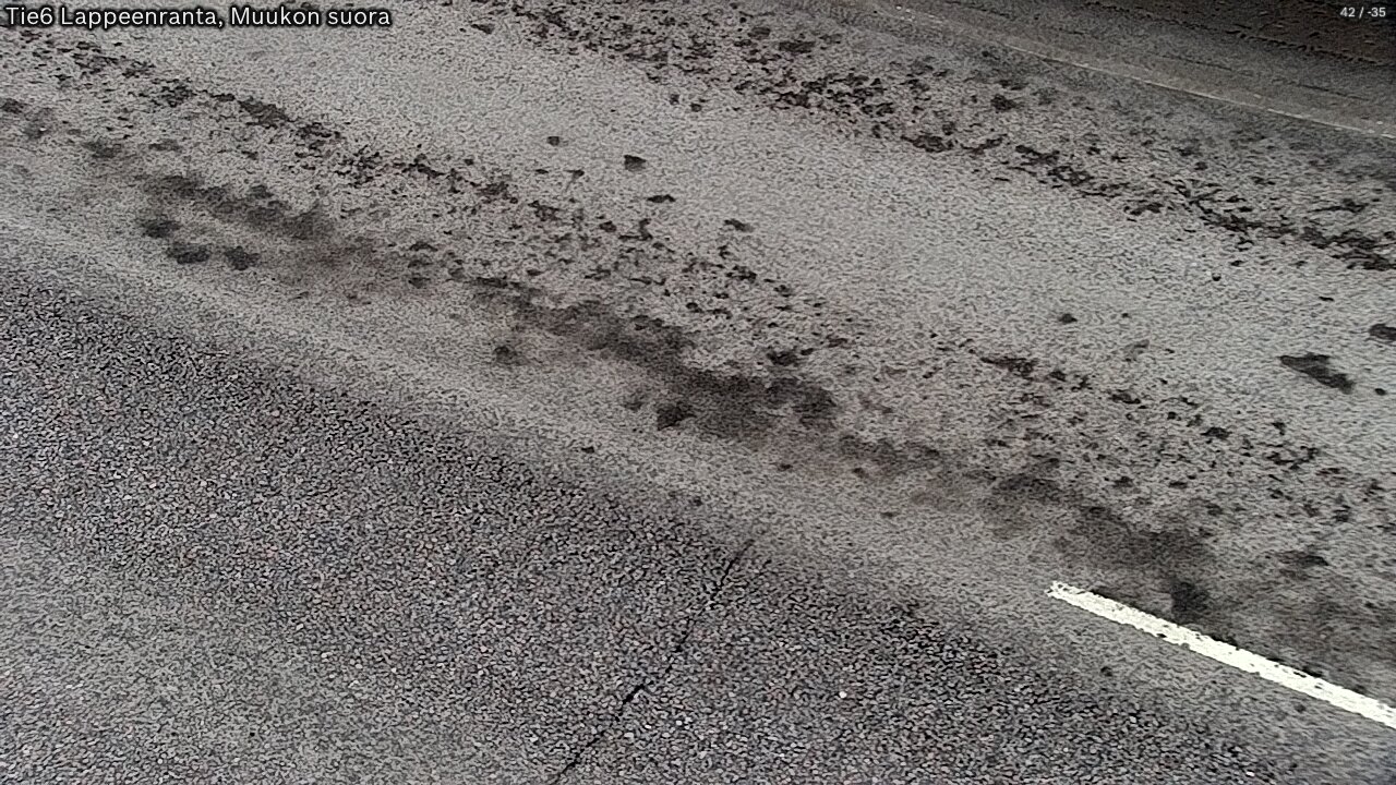 Weather Camera Image Road 6 Lappeenranta, Muukko straight, Lappeenranta, Etelä-Karjala