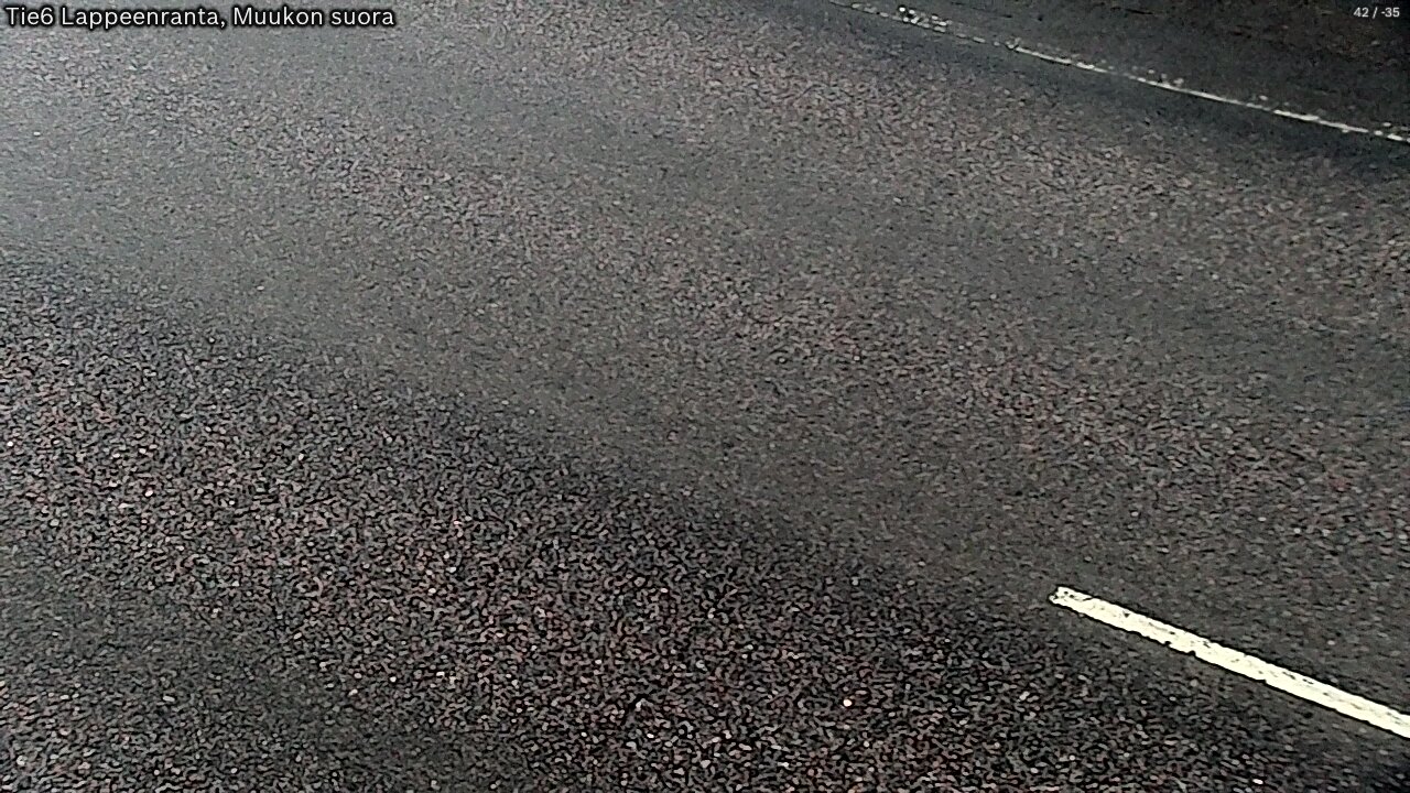 Weather Camera Image Road 6 Lappeenranta, Muukko straight, Lappeenranta, Etelä-Karjala