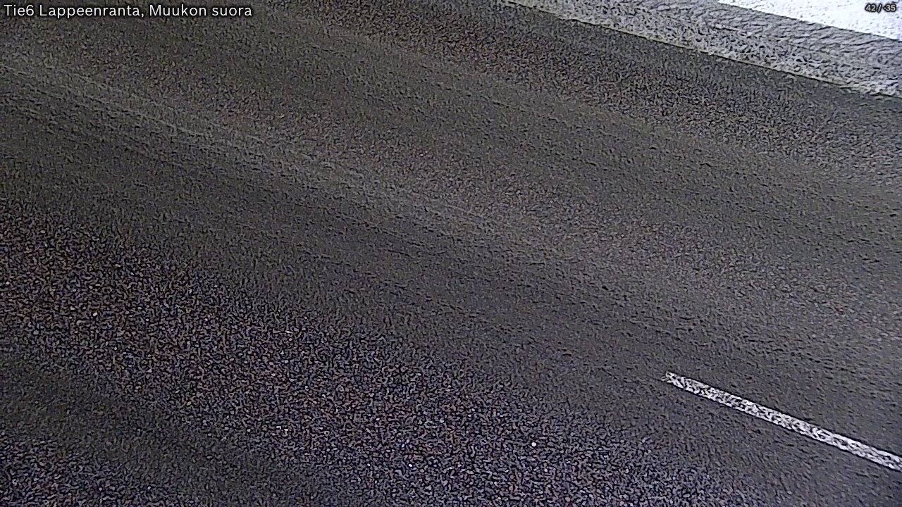 Weather Camera Image Road 6 Lappeenranta, Muukko straight, Lappeenranta, Etelä-Karjala