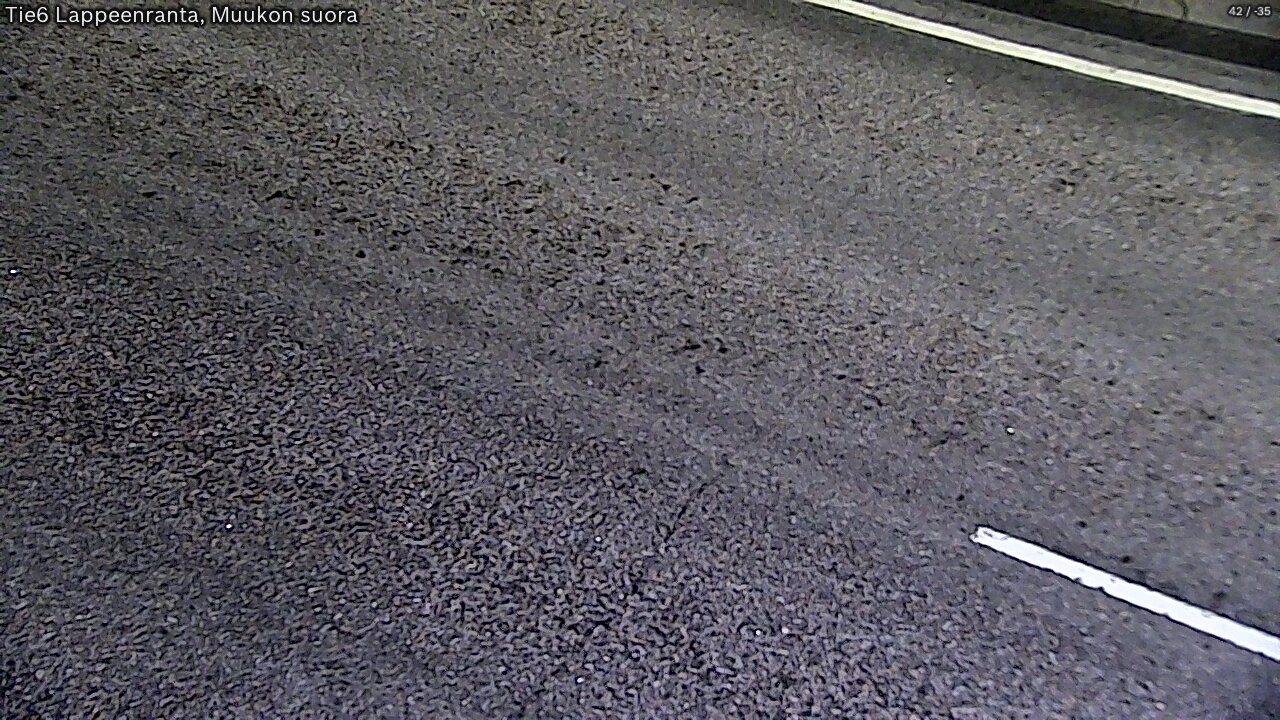 Weather Camera Image Road 6 Lappeenranta, Muukko straight, Lappeenranta, Etelä-Karjala