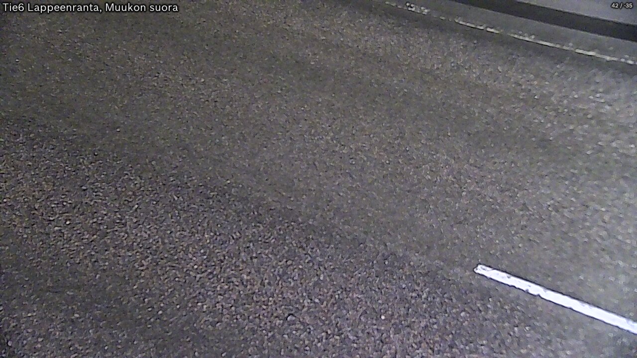 Weather Camera Image Road 6 Lappeenranta, Muukko straight, Lappeenranta, Etelä-Karjala