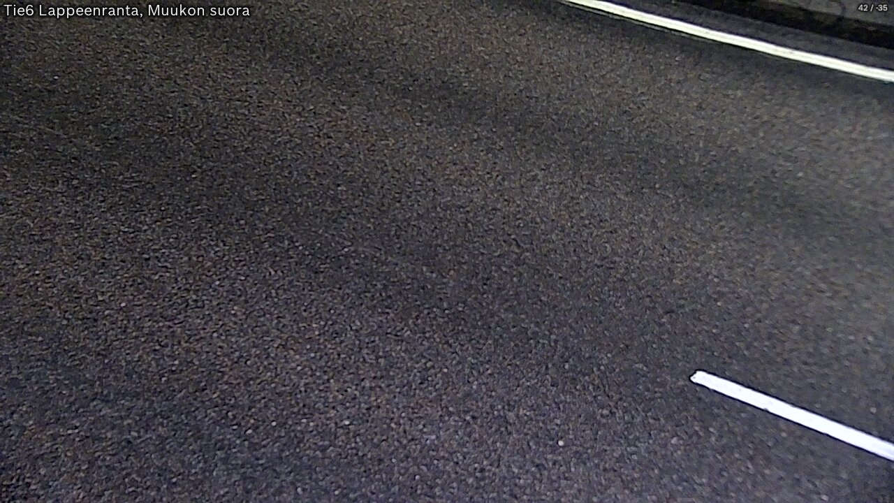 Weather Camera Image Road 6 Lappeenranta, Muukko straight, Lappeenranta, Etelä-Karjala
