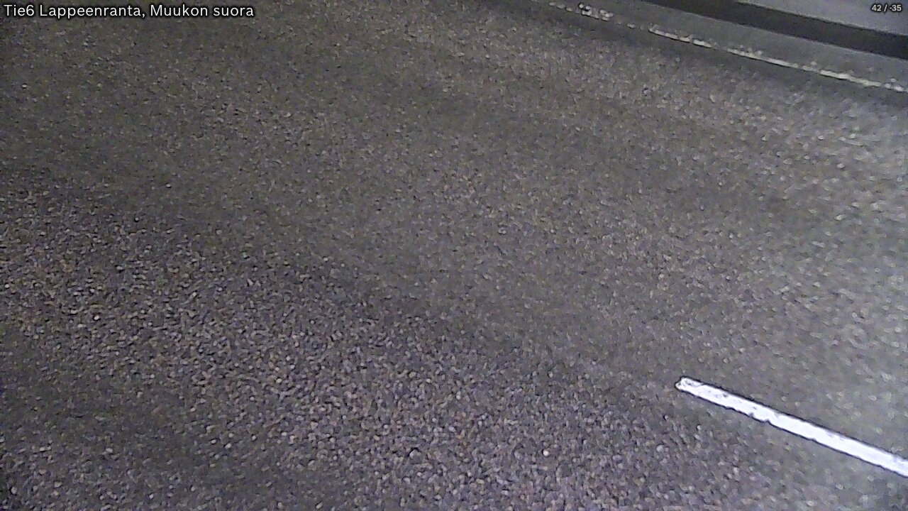 Weather Camera Image Road 6 Lappeenranta, Muukko straight, Lappeenranta, Etelä-Karjala