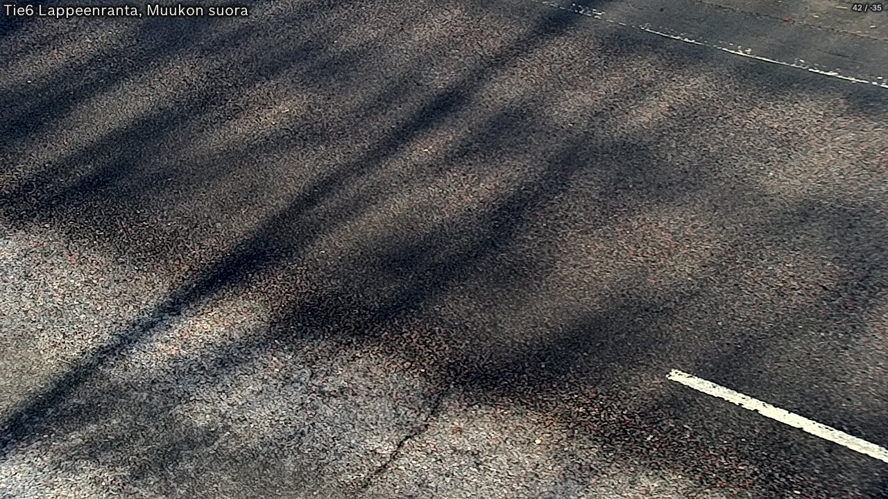 Weather Camera Image Road 6 Lappeenranta, Muukko straight, Lappeenranta, Etelä-Karjala