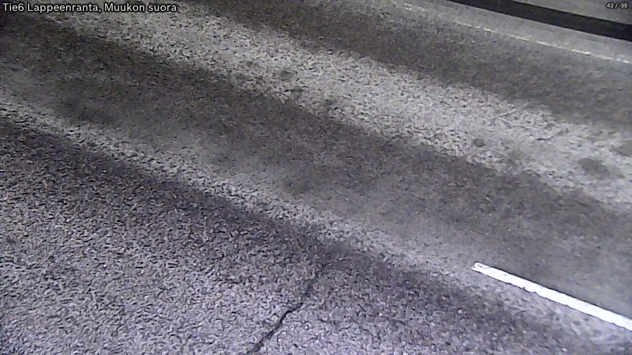 Weather Camera Image Road 6 Lappeenranta, Muukko straight, Lappeenranta, Etelä-Karjala