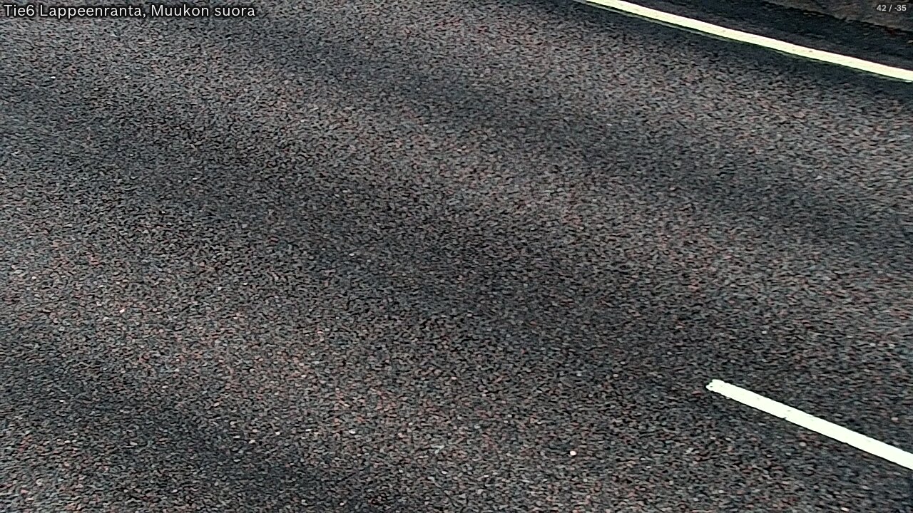 Weather Camera Image Road 6 Lappeenranta, Muukko straight, Lappeenranta, Etelä-Karjala