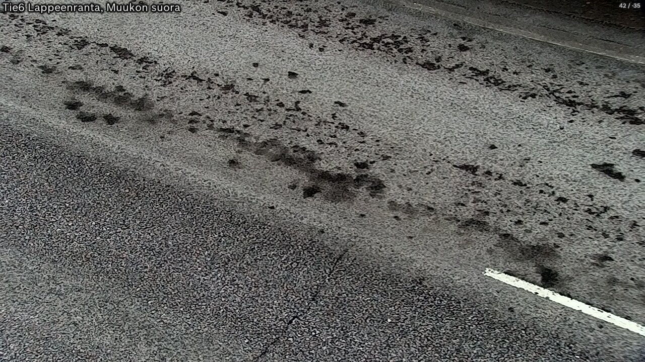 Weather Camera Image Road 6 Lappeenranta, Muukko straight, Lappeenranta, Etelä-Karjala