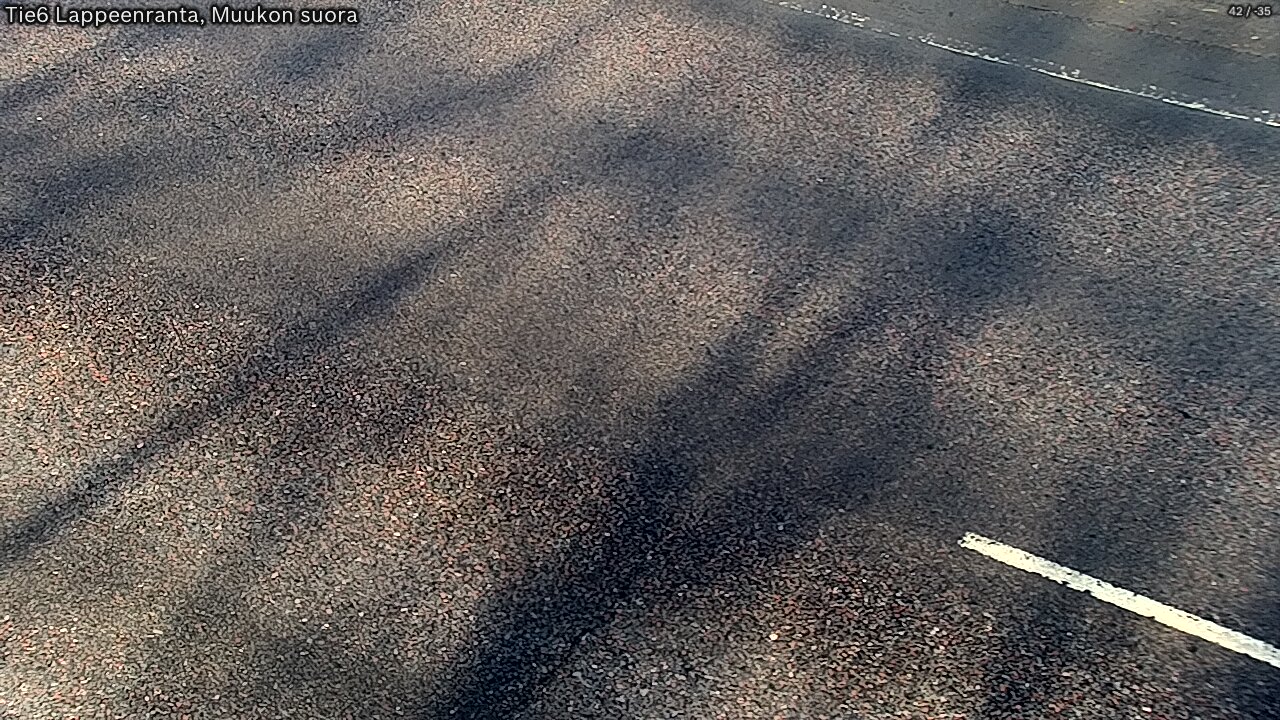 Weather Camera Image Road 6 Lappeenranta, Muukko straight, Lappeenranta, Etelä-Karjala