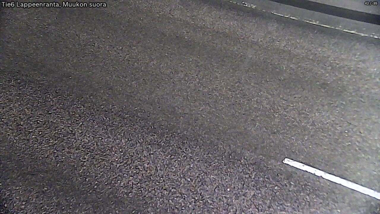 Weather Camera Image Road 6 Lappeenranta, Muukko straight, Lappeenranta, Etelä-Karjala