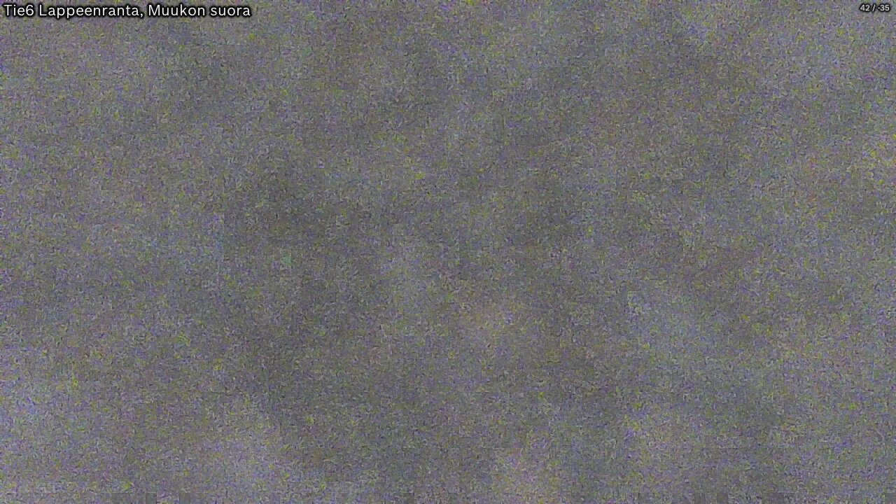 Weather Camera Image Road 6 Lappeenranta, Muukko straight, Lappeenranta, Etelä-Karjala