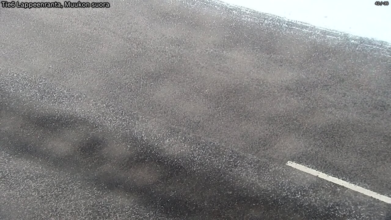 Weather Camera Image Road 6 Lappeenranta, Muukko straight, Lappeenranta, Etelä-Karjala