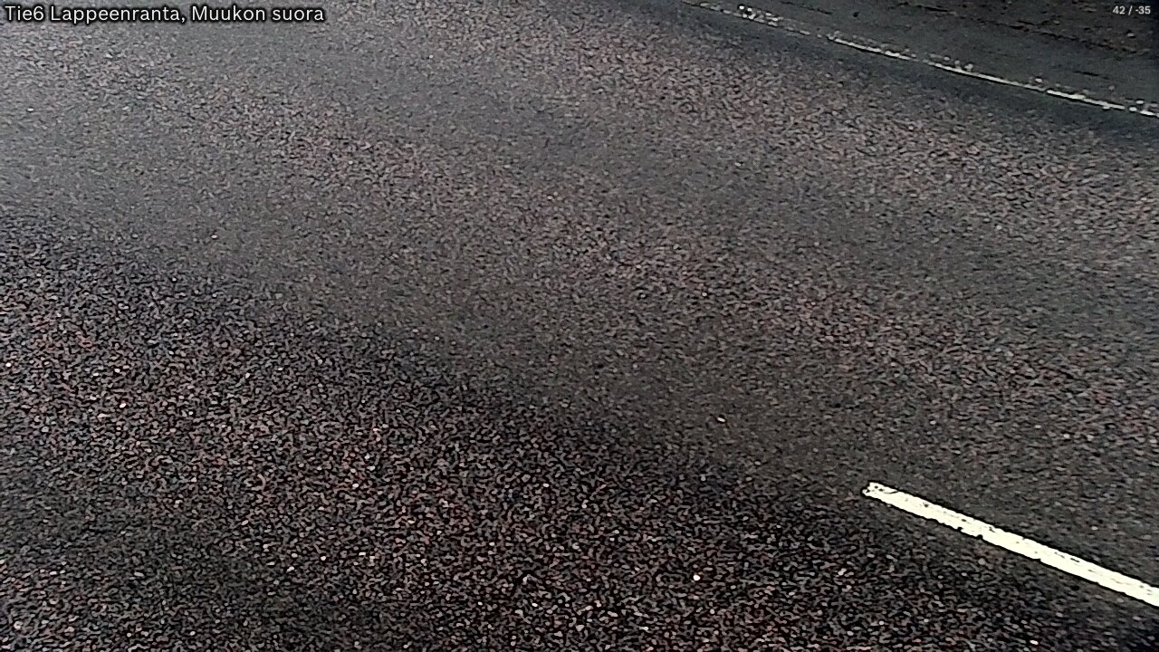 Weather Camera Image Road 6 Lappeenranta, Muukko straight, Lappeenranta, Etelä-Karjala