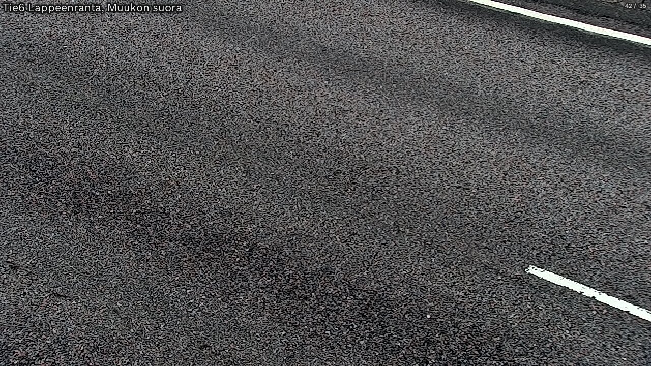 Weather Camera Image Road 6 Lappeenranta, Muukko straight, Lappeenranta, Etelä-Karjala