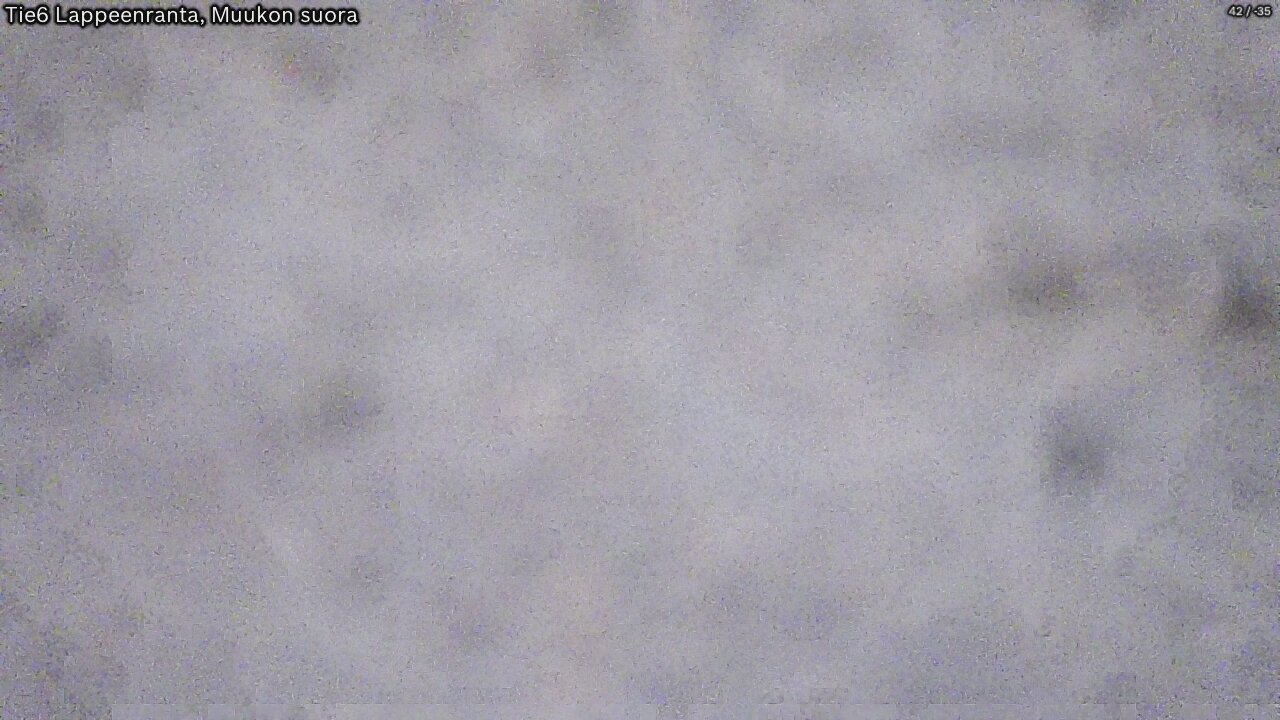 Weather Camera Image Tie 6 Villmanstrand, Muukko rakan, Lappeenranta, Etelä-Karjala