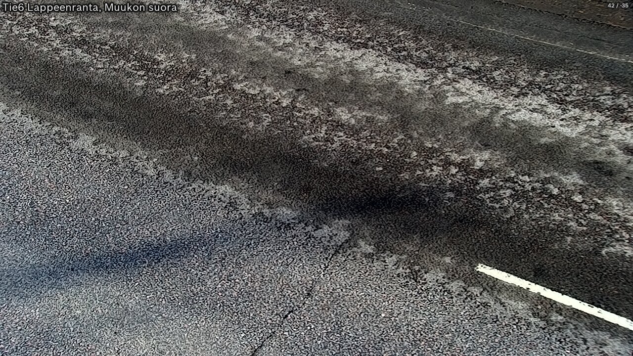 Weather Camera Image Road 6 Lappeenranta, Muukko straight, Lappeenranta, Etelä-Karjala