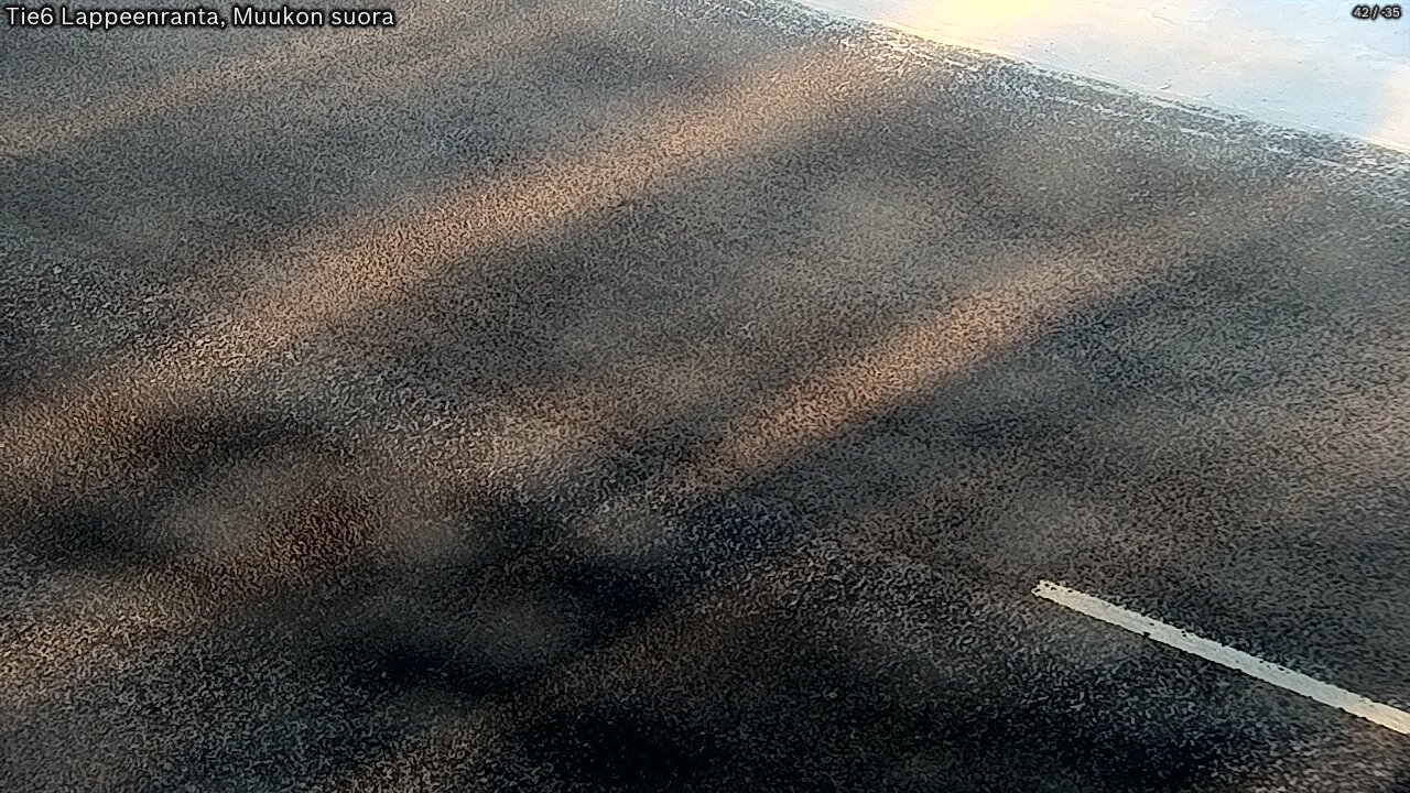 Weather Camera Image Road 6 Lappeenranta, Muukko straight, Lappeenranta, Etelä-Karjala