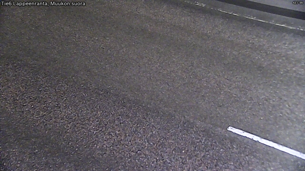 Weather Camera Image Road 6 Lappeenranta, Muukko straight, Lappeenranta, Etelä-Karjala