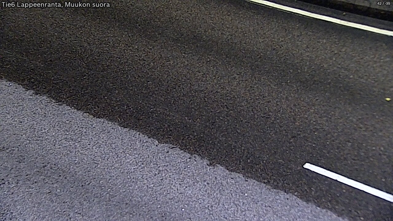 Weather Camera Image Road 6 Lappeenranta, Muukko straight, Lappeenranta, Etelä-Karjala