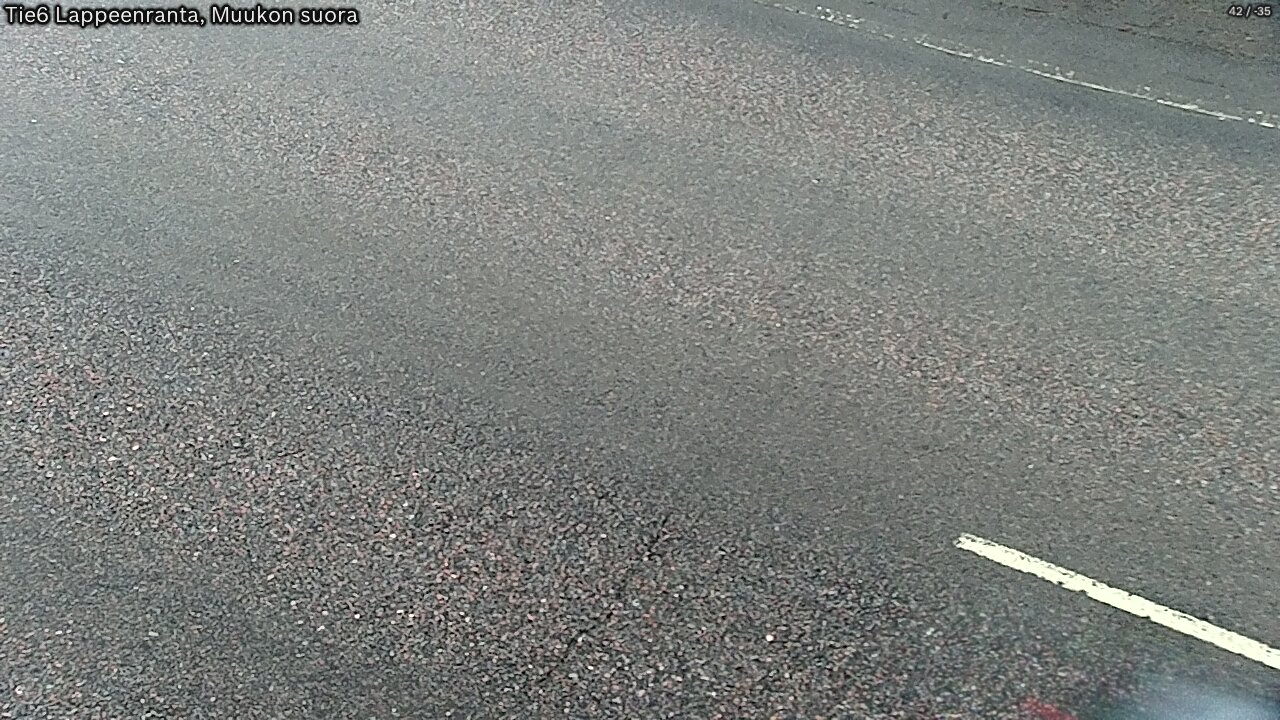 Weather Camera Image Road 6 Lappeenranta, Muukko straight, Lappeenranta, Etelä-Karjala