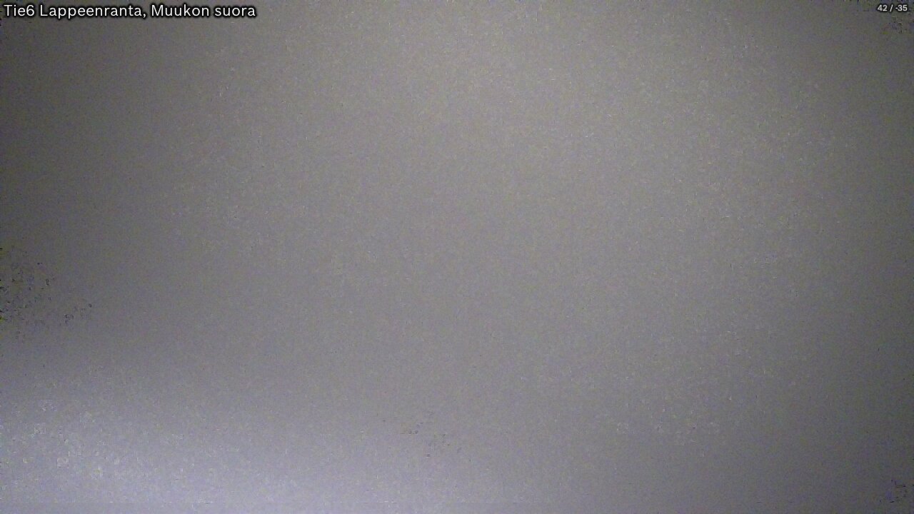Weather Camera Image Road 6 Lappeenranta, Muukko straight, Lappeenranta, Etelä-Karjala