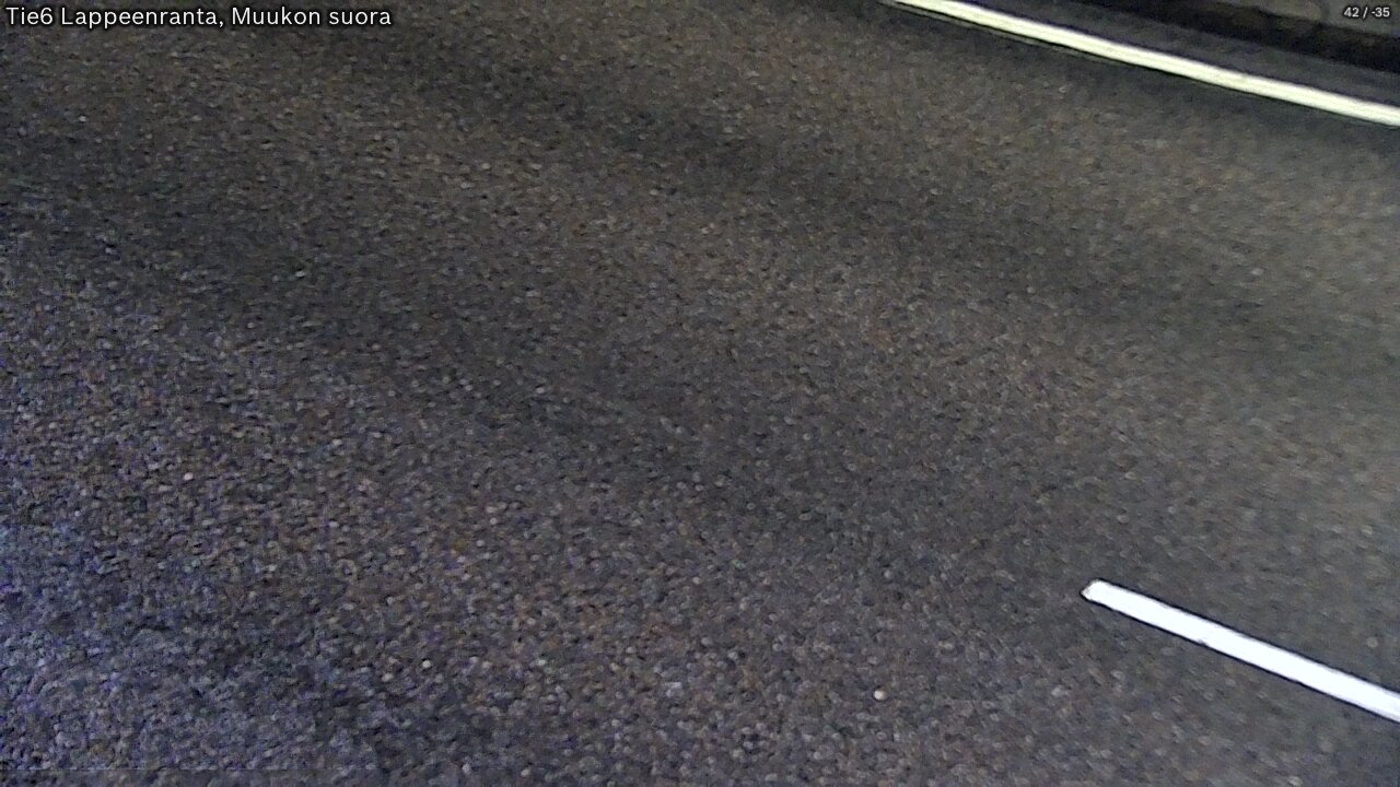 Weather Camera Image Road 6 Lappeenranta, Muukko straight, Lappeenranta, Etelä-Karjala