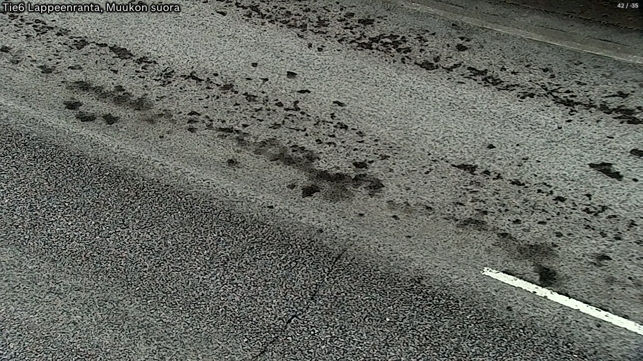 Weather Camera Image Road 6 Lappeenranta, Muukko straight, Lappeenranta, Etelä-Karjala