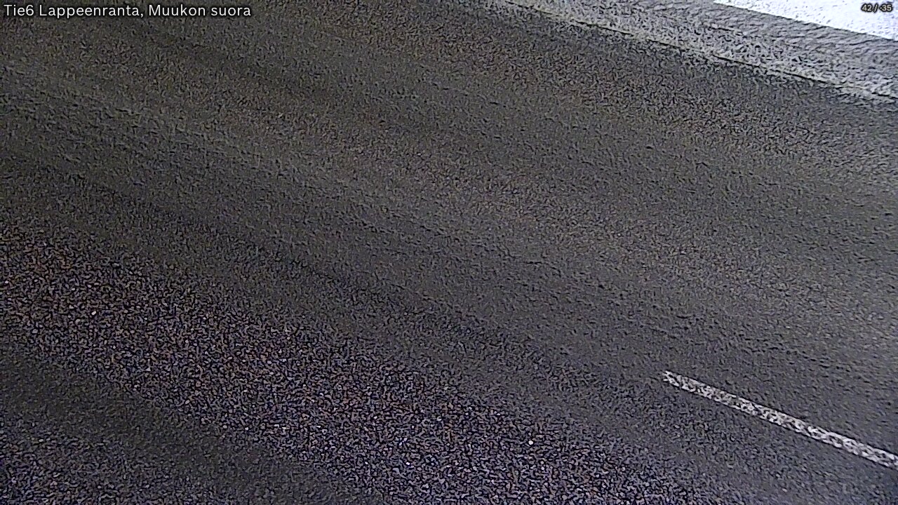 Weather Camera Image Road 6 Lappeenranta, Muukko straight, Lappeenranta, Etelä-Karjala