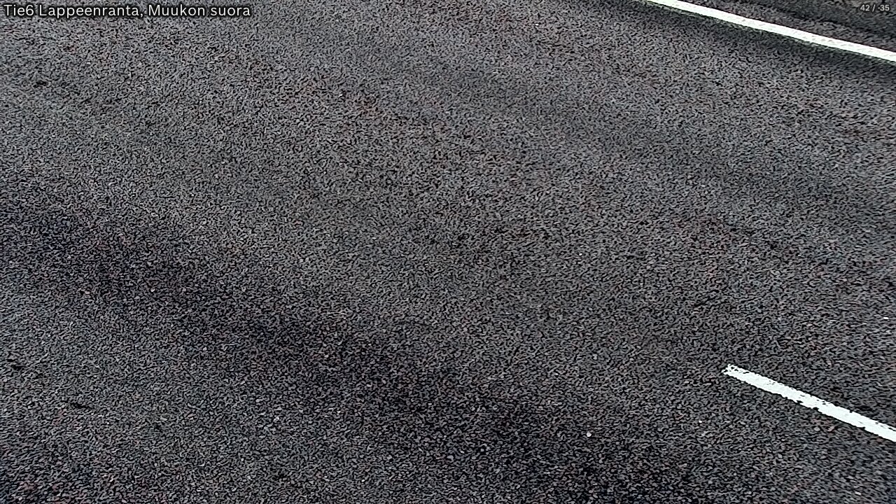 Weather Camera Image Road 6 Lappeenranta, Muukko straight, Lappeenranta, Etelä-Karjala