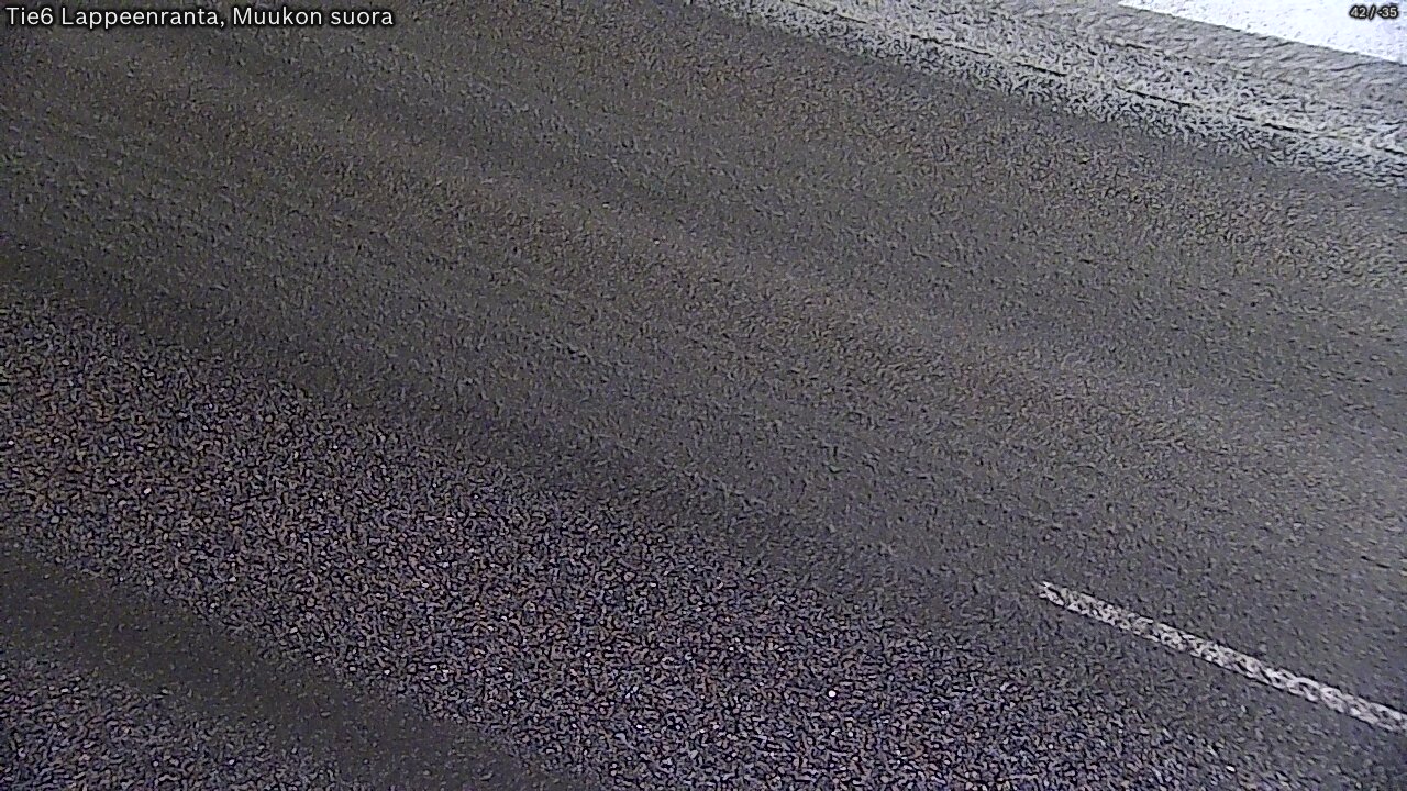 Weather Camera Image Road 6 Lappeenranta, Muukko straight, Lappeenranta, Etelä-Karjala