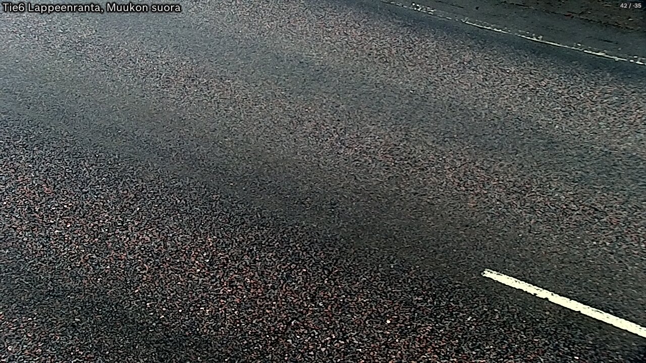 Weather Camera Image Road 6 Lappeenranta, Muukko straight, Lappeenranta, Etelä-Karjala