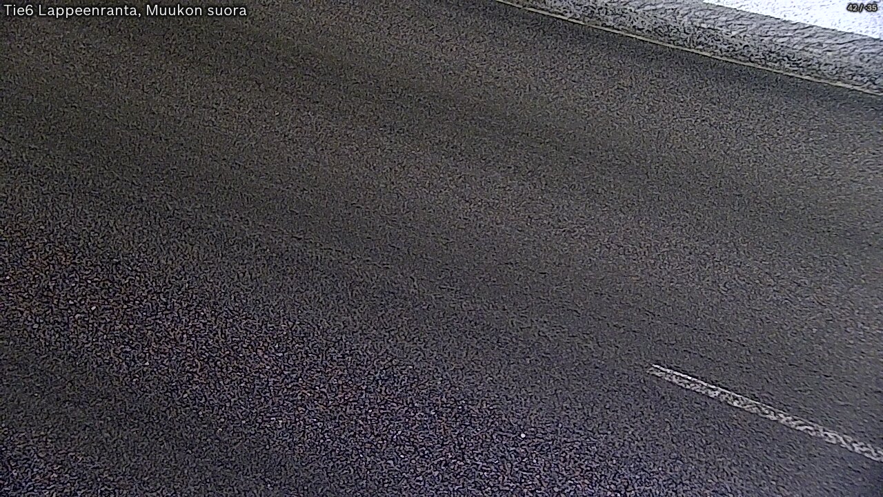Weather Camera Image Road 6 Lappeenranta, Muukko straight, Lappeenranta, Etelä-Karjala