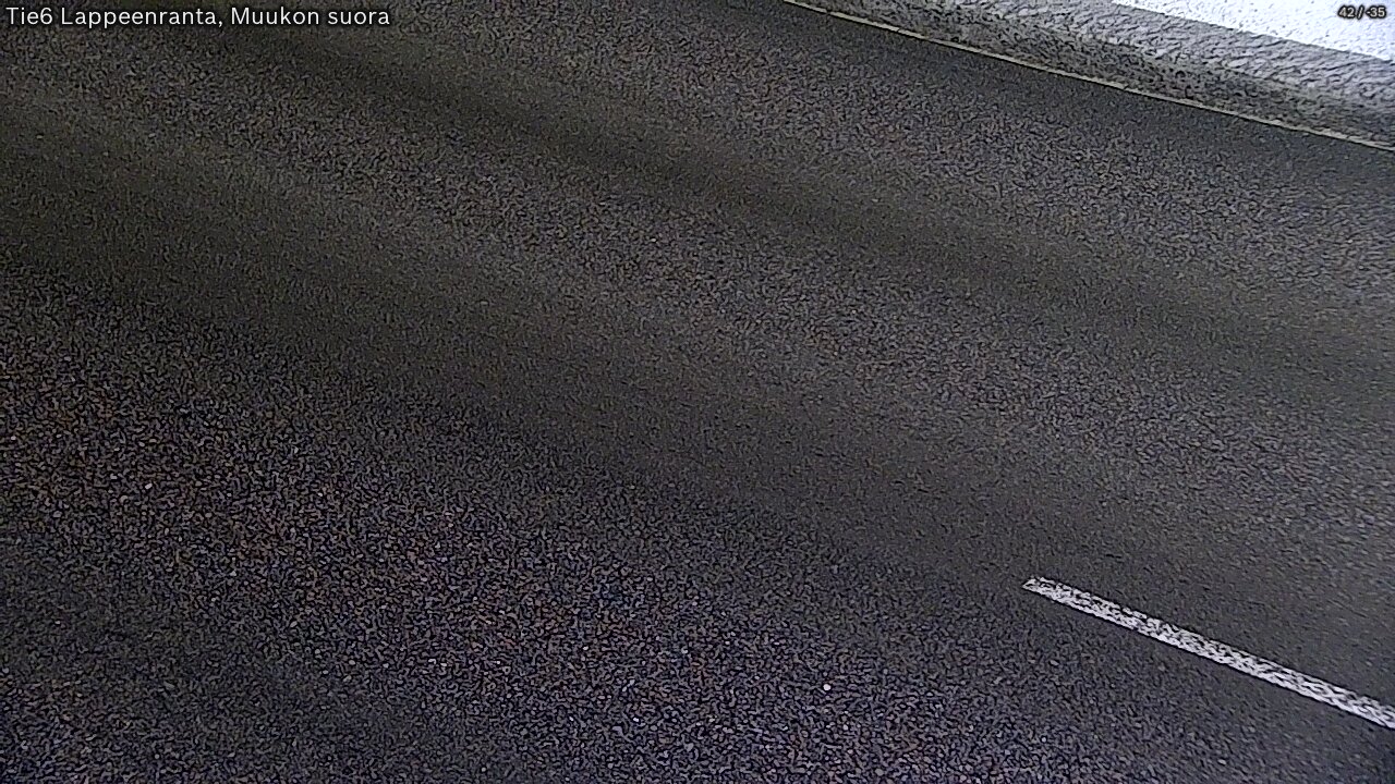 Weather Camera Image Road 6 Lappeenranta, Muukko straight, Lappeenranta, Etelä-Karjala