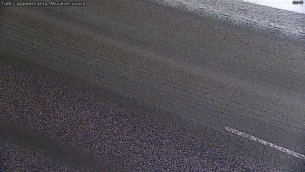 Weather Camera Image Road 6 Lappeenranta, Muukko straight, Lappeenranta, Etelä-Karjala