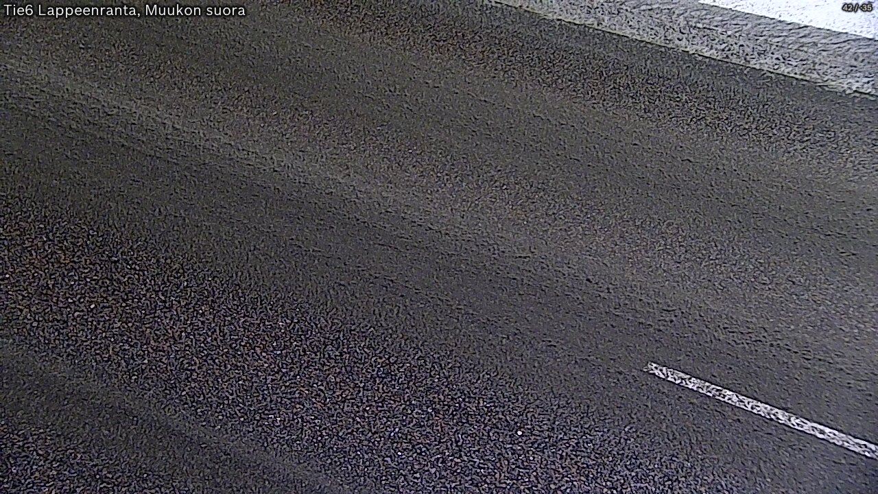 Weather Camera Image Road 6 Lappeenranta, Muukko straight, Lappeenranta, Etelä-Karjala