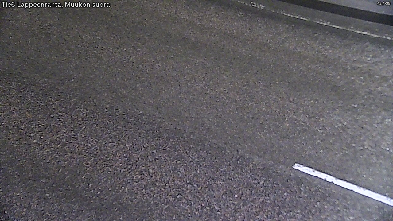 Weather Camera Image Road 6 Lappeenranta, Muukko straight, Lappeenranta, Etelä-Karjala