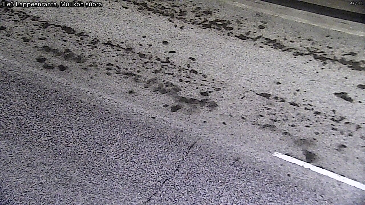 Weather Camera Image Road 6 Lappeenranta, Muukko straight, Lappeenranta, Etelä-Karjala