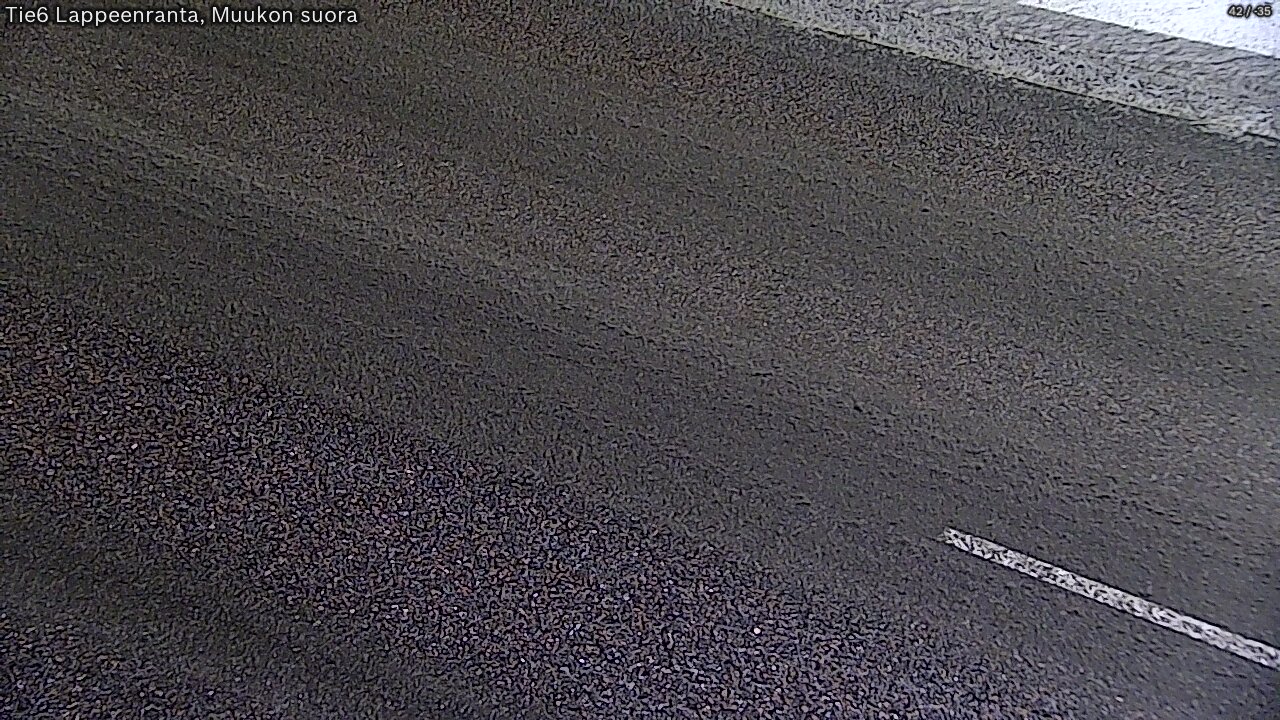 Weather Camera Image Road 6 Lappeenranta, Muukko straight, Lappeenranta, Etelä-Karjala