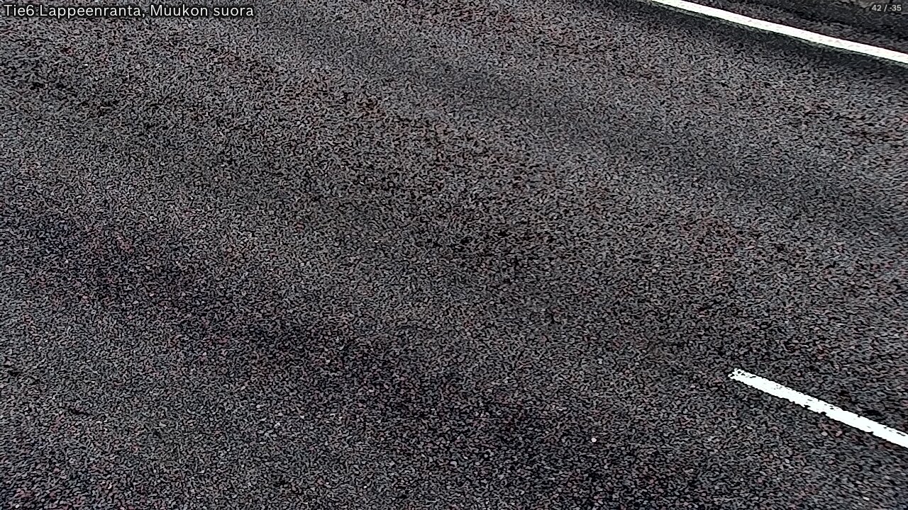 Weather Camera Image Road 6 Lappeenranta, Muukko straight, Lappeenranta, Etelä-Karjala