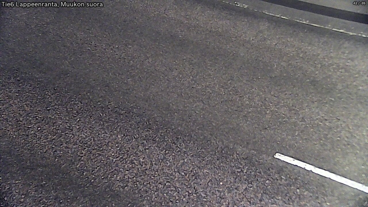 Weather Camera Image Road 6 Lappeenranta, Muukko straight, Lappeenranta, Etelä-Karjala