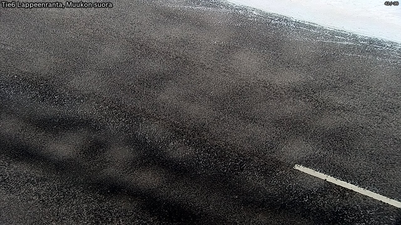 Weather Camera Image Road 6 Lappeenranta, Muukko straight, Lappeenranta, Etelä-Karjala