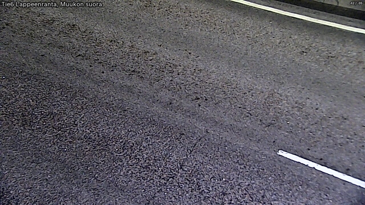 Weather Camera Image Road 6 Lappeenranta, Muukko straight, Lappeenranta, Etelä-Karjala