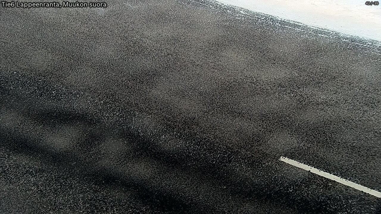 Weather Camera Image Road 6 Lappeenranta, Muukko straight, Lappeenranta, Etelä-Karjala
