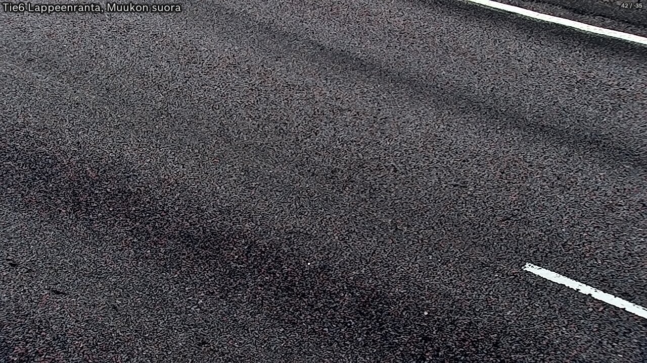 Weather Camera Image Road 6 Lappeenranta, Muukko straight, Lappeenranta, Etelä-Karjala