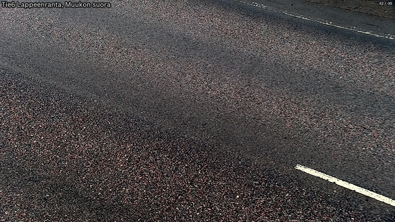 Weather Camera Image Road 6 Lappeenranta, Muukko straight, Lappeenranta, Etelä-Karjala
