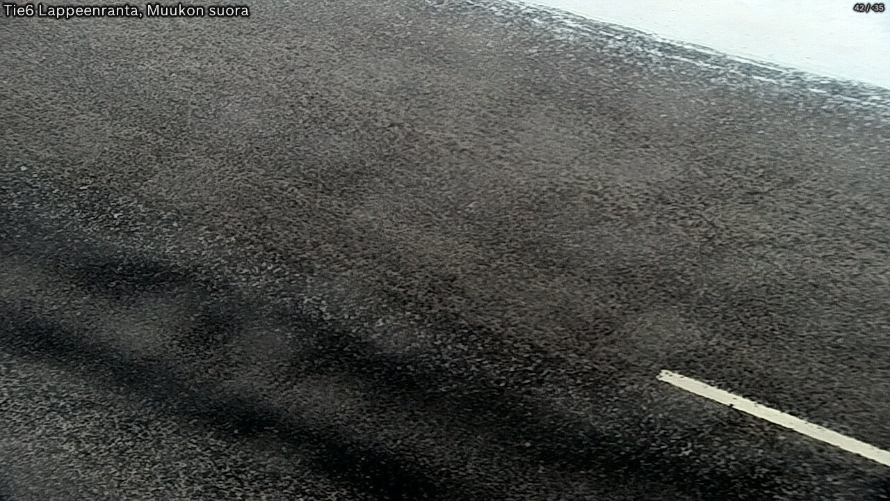 Weather Camera Image Road 6 Lappeenranta, Muukko straight, Lappeenranta, Etelä-Karjala